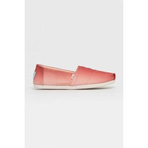 Espadrilky Toms růžová barva