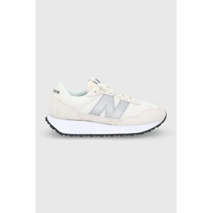 Boty New Balance WS237CB krémová barva, na plochém podpatku