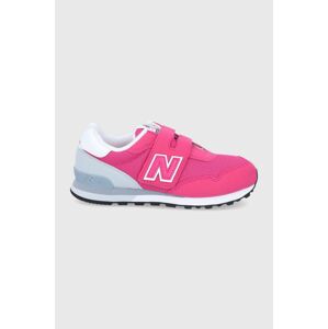 Dětské boty New Balance YV515RP3 fialová barva