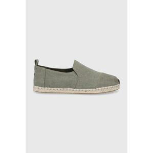 Espadrilky Toms zelená barva