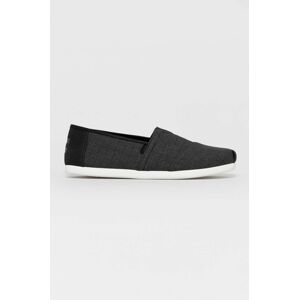 Espadrilky Toms černá barva