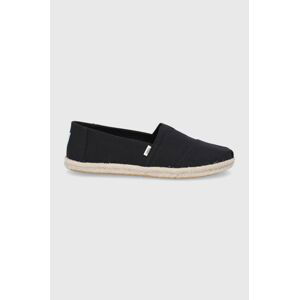 Espadrilky Toms Alpargata Rope černá barva