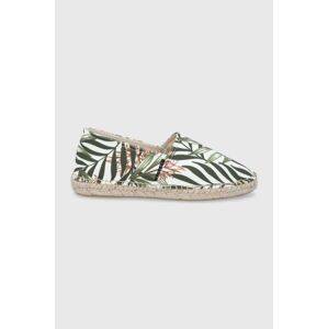 Espadrilky Sisley zelená barva