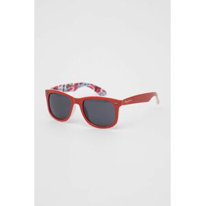 Sluneční brýle Pepe Jeans 40 Anniversary dámské, červená barva
