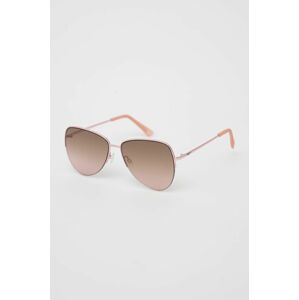 Sluneční brýle Pepe Jeans Semi Rimless Aviator dámské, růžová barva