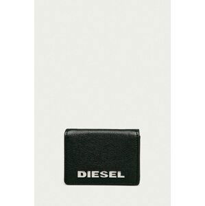 Kožená peněženka Diesel dámská, černá barva