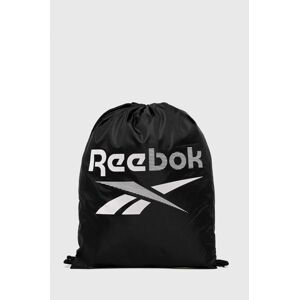 Batoh Reebok GP0090 černá barva, s potiskem