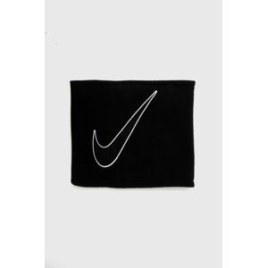 Nákrčník Nike černá barva, s aplikací