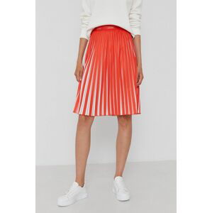 Sukně Calvin Klein oranžová barva, mini, áčková