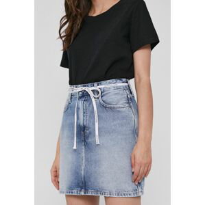 Džínová sukně Calvin Klein Jeans mini, jednoduchá
