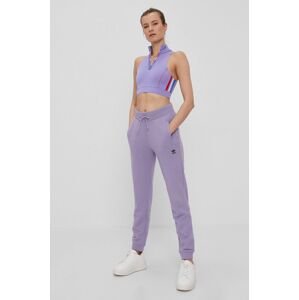 Kalhoty adidas Originals GN4797 dámské, fialová barva, hladké