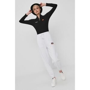 Kalhoty Ellesse dámské, bílá barva, s aplikací