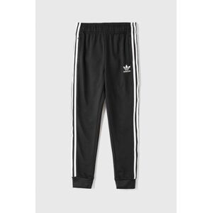 Dětské kalhoty adidas Originals GN8453 černá barva, s aplikací