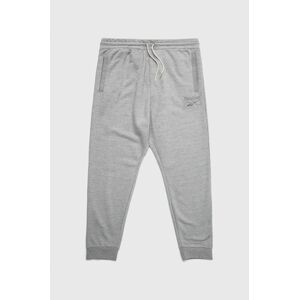Kalhoty Reebok GI9409 pánské, šedá barva, melanžové