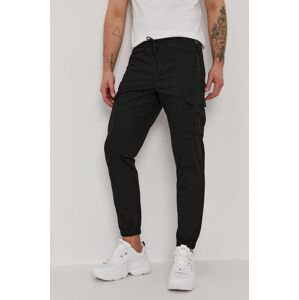 Kalhoty Selected Homme pánské, černá barva, jogger
