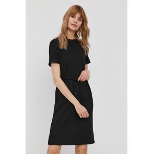 Šaty Calvin Klein černá barva, mini, jednoduché