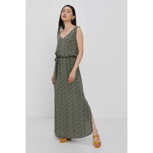 Šaty Jacqueline de Yong zelená barva, maxi, jednoduché