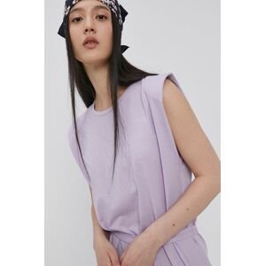 Šaty Jacqueline de Yong fialová barva, mini, jednoduché