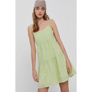 Šaty Tally Weijl zelená barva, mini, áčkové