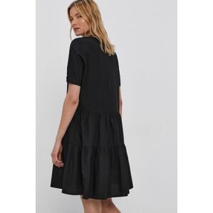 Šaty Vero Moda černá barva, mini, áčkové