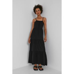 Šaty Jacqueline de Yong černá barva, maxi, jednoduché