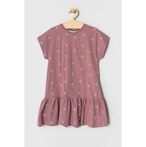 Dívčí šaty Femi Stories růžová barva, mini, jednoduché