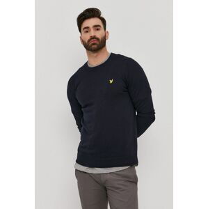 Svetr Lyle & Scott pánský, tmavomodrá barva, lehký