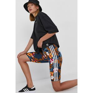 Kraťasy adidas Originals dámské, vzorované, high waist