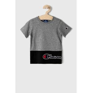 Dětské tričko Champion 305259 šedá barva, s aplikací