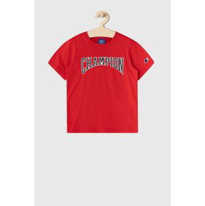 Dětské tričko Champion 305671 červená barva, s potiskem