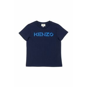 Dětské tričko Kenzo Kids tmavomodrá barva, s potiskem