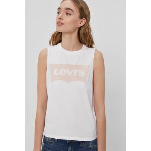 Top Levi's dámský, bílá barva