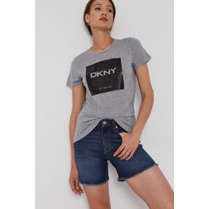 Tričko Dkny dámské, šedá barva