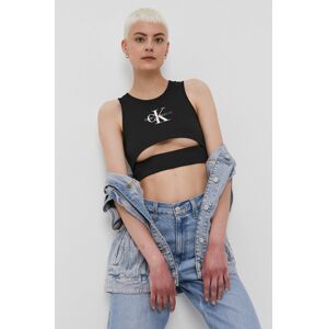 Top Calvin Klein Jeans dámský, černá barva