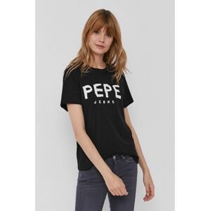 Tričko Pepe Jeans Mariona dámské, černá barva