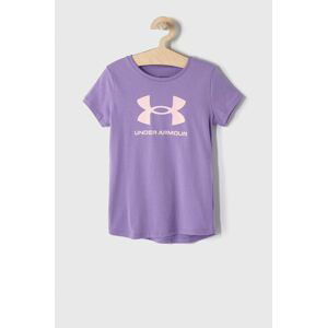 Dětské tričko Under Armour 1361182 fialová barva