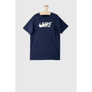 Dětské tričko Nike Kids tmavomodrá barva, s potiskem