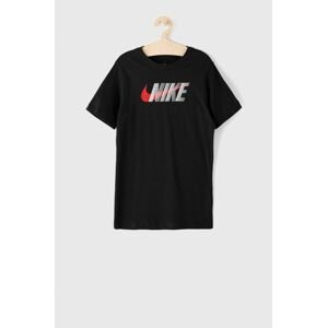Dětské tričko Nike Kids černá barva, s potiskem