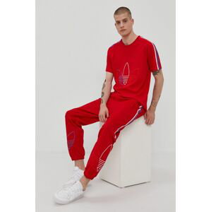Tričko adidas Originals GR0534 pánské, červená barva, s aplikací