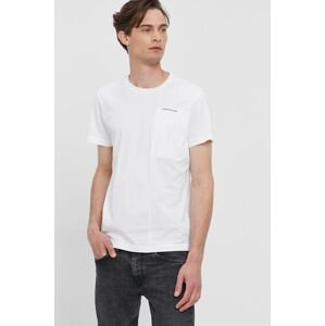 Tričko Calvin Klein Jeans pánské, bílá barva, hladké
