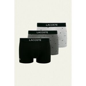 Funkční prádlo Lacoste (3-pack) pánské, černá barva