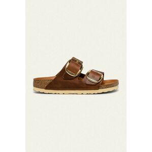 Birkenstock - Kožené pantofle Arizona Big Buckle 1011073-COGNAC