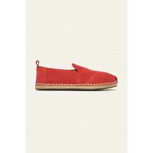 Toms - Kožené espadrilky Deconstructed Alpargata Rope