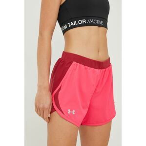 Běžecké šortky Under Armour Fly-by 2.0 1350196 růžová barva, medium waist