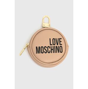 Peněženka Love Moschino béžová barva