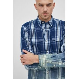 Bavlněné tričko Polo Ralph Lauren pánská, regular, s límečkem button-down