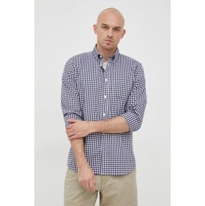 Košile GAP pánská, fialová barva, regular, s límečkem button-down