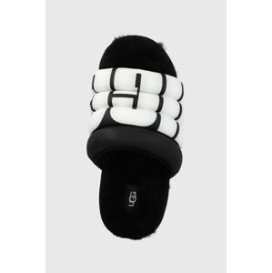 Pantofle UGG Maxi Slide černá barva, 1127067.BLK-BLK