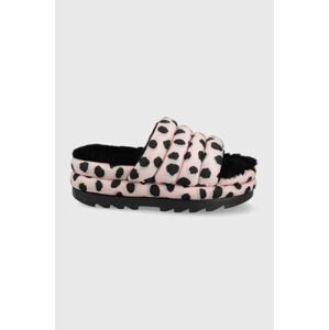 Pantofle UGG Maxi Slide růžová barva