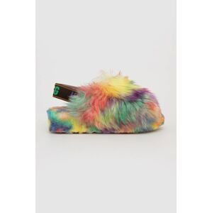 Vlněné pantofle UGG Fluff Yeah Pride